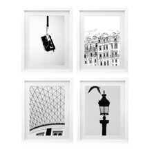 4 Piece A4 Slim Box Photo Frame Set